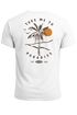 Herren T-Shirt Backprint Palmen Aufdruck Sommer Grafikshirt Urlaub Strand Fashion Streetstyle Printshirt Baumwolle Neverless®preview