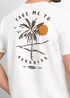 Herren T-Shirt Backprint Palmen Aufdruck Sommer Grafikshirt Urlaub Strand Fashion Streetstyle Printshirt Baumwolle Neverless®preview