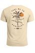 Herren T-Shirt Backprint Palmen Aufdruck Sommer Grafikshirt Urlaub Strand Fashion Streetstyle Printshirt Baumwolle Neverless®preview