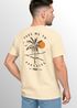 Herren T-Shirt Backprint Palmen Aufdruck Sommer Grafikshirt Urlaub Strand Fashion Streetstyle Printshirt Baumwolle Neverless®preview