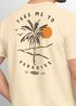 Herren T-Shirt Backprint Palmen Aufdruck Sommer Grafikshirt Urlaub Strand Fashion Streetstyle Printshirt Baumwolle Neverless®preview
