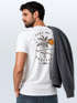 Herren T-Shirt Backprint Palmen Aufdruck Sommer Grafikshirt Urlaub Strand Fashion Streetstyle Printshirt Baumwolle Neverless®preview