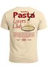 Herren T-Shirt Backprint Pasta Lovers Club Nudeln Italien Grafikshirt Sommer Fashion Streetstyle Baumwolle Neverless®preview
