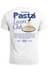 Herren T-Shirt Backprint Pasta Lovers Club Nudeln Italien Grafikshirt Sommer Fashion Streetstyle Baumwolle Neverless®preview