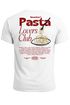 Herren T-Shirt Backprint Pasta Lovers Club Nudeln Italien Grafikshirt Sommer Fashion Streetstyle Baumwolle Neverless®preview