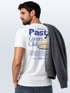 Herren T-Shirt Backprint Pasta Lovers Club Nudeln Italien Grafikshirt Sommer Fashion Streetstyle Baumwolle Neverless®preview