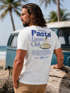 Herren T-Shirt Backprint Pasta Lovers Club Nudeln Italien Grafikshirt Sommer Fashion Streetstyle Baumwolle Neverless®preview