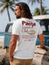Herren T-Shirt Backprint Pasta Lovers Club Nudeln Italien Grafikshirt Sommer Fashion Streetstyle Baumwolle Neverless®preview