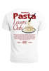 Herren T-Shirt Backprint Pasta Lovers Club Nudeln Italien Grafikshirt Sommer Fashion Streetstyle Baumwolle Neverless®preview