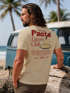 Herren T-Shirt Backprint Pasta Lovers Club Nudeln Italien Grafikshirt Sommer Fashion Streetstyle Baumwolle Neverless®preview
