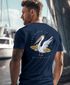 Herren T-Shirt Backprint Pelikan Print Surfer Surfboard Printshirt Männer Fashion Streetstyle Neverless®preview