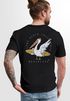 Herren T-Shirt Backprint Pelikan Print Surfer Surfboard Printshirt Männer Fashion Streetstyle Neverless®preview
