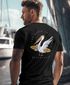 Herren T-Shirt Backprint Pelikan Print Surfer Surfboard Printshirt Männer Fashion Streetstyle Neverless®preview