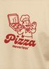 Herren T-Shirt Backprint Pizza Lovers Club Printshirt Grafikshirt Fashion Streetstyle Baumwolle Neverless®preview