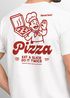 Herren T-Shirt Backprint Pizza Print Spruch Lustig Grafikshirt Männer Sommer Fashion Streetstyle Neverless®preview