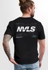 Herren T-Shirt Backprint Rücken-Aufdruck Grafik Topografie Adventure Explore Männer Fashion Streetstyle Neverless®preview