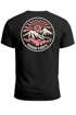 Herren T-Shirt Backprint Rundes Retro Design mit Good Vibes Feeling Fashion Streetstyle für Männer Neverless®preview