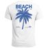 Herren T-Shirt Backprint Sommer Funshirt mit Palmen Print Retro Typografie – Strand Urlaub Grafikshirt Kurzarm Baumwwolle Neverless®preview