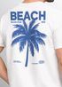 Herren T-Shirt Backprint Sommer Funshirt mit Palmen Print Retro Typografie – Strand Urlaub Grafikshirt Kurzarm Baumwwolle Neverless®preview