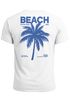 Herren T-Shirt Backprint Sommer Funshirt mit Palmen Print Retro Typografie – Strand Urlaub Grafikshirt Kurzarm Baumwwolle Neverless®preview