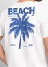 Herren T-Shirt Backprint Sommer Funshirt mit Palmen Print Retro Typografie – Strand Urlaub Grafikshirt Kurzarm Baumwwolle Neverless®preview