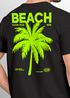 Herren T-Shirt Backprint Sommer Funshirt mit Palmen Print Retro Typografie – Strand Urlaub Grafikshirt Kurzarm Baumwwolle Neverless®preview