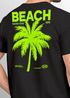 Herren T-Shirt Backprint Sommer Funshirt mit Palmen Print Retro Typografie – Strand Urlaub Grafikshirt Kurzarm Baumwwolle Neverless®preview