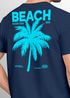Herren T-Shirt Backprint Sommer Funshirt mit Palmen Print Retro Typografie – Strand Urlaub Grafikshirt Kurzarm Baumwwolle Neverless®preview