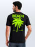 Herren T-Shirt Backprint Sommer Funshirt mit Palmen Print Retro Typografie – Strand Urlaub Grafikshirt Kurzarm Baumwwolle Neverless®preview