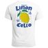 Herren T-Shirt Backprint Sommer Grafikshirt im Retro Style Zitrone Limon Cello Schriftzug Fashion Streetstyle Neverless®preview