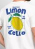 Herren T-Shirt Backprint Sommer Grafikshirt im Retro Style Zitrone Limon Cello Schriftzug Fashion Streetstyle Neverless®preview
