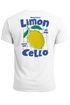 Herren T-Shirt Backprint Sommer Grafikshirt im Retro Style Zitrone Limon Cello Schriftzug Fashion Streetstyle Neverless®preview