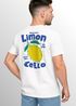 Herren T-Shirt Backprint Sommer Grafikshirt im Retro Style Zitrone Limon Cello Schriftzug Fashion Streetstyle Neverless®preview