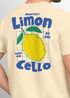 Herren T-Shirt Backprint Sommer Grafikshirt im Retro Style Zitrone Limon Cello Schriftzug Fashion Streetstyle Neverless®preview