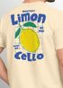 Herren T-Shirt Backprint Sommer Grafikshirt im Retro Style Zitrone Limon Cello Schriftzug Fashion Streetstyle Neverless®preview