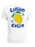 Herren T-Shirt Backprint Sommer Grafikshirt im Retro Style Zitrone Limon Cello Schriftzug Fashion Streetstyle Neverless®preview