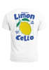Herren T-Shirt Backprint Sommer Grafikshirt im Retro Style Zitrone Limon Cello Schriftzug Fashion Streetstyle Neverless®preview