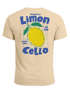Herren T-Shirt Backprint Sommer Grafikshirt im Retro Style Zitrone Limon Cello Schriftzug Fashion Streetstyle Neverless®preview