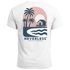 Herren T-Shirt Backprint Sommer Grafikshirt mit Palmen-Print Fashion Streetstyle Kurzarm Baumwolle Neverless®preview
