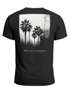 Herren T-Shirt Backprint Sommer-Shirt mit Palmen Rückendruck Vintage Grafik – Kurzarm Baumwollshirt im California Style Fashion Streetstyle Neverless®preview
