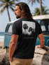 Herren T-Shirt Backprint Sommer-Shirt mit Palmen Rückendruck Vintage Grafik – Kurzarm Baumwollshirt im California Style Fashion Streetstyle Neverless®preview