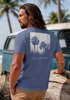 Herren T-Shirt Backprint Sommer-Shirt mit Palmen Rückendruck Vintage Grafik – Kurzarm Baumwollshirt im California Style Fashion Streetstyle Neverless®preview