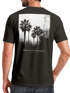 Herren T-Shirt Backprint Sommer-Shirt mit Palmen Rückendruck Vintage Grafik – Kurzarm Baumwollshirt im California Style Fashion Streetstyle Neverless®preview