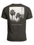 Herren T-Shirt Backprint Sommer-Shirt mit Palmen Rückendruck Vintage Grafik – Kurzarm Baumwollshirt im California Style Fashion Streetstyle Neverless®preview