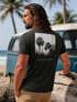 Herren T-Shirt Backprint Sommer-Shirt mit Palmen Rückendruck Vintage Grafik – Kurzarm Baumwollshirt im California Style Fashion Streetstyle Neverless®preview