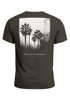 Herren T-Shirt Backprint Sommer-Shirt mit Palmen Rückendruck Vintage Grafik – Kurzarm Baumwollshirt im California Style Fashion Streetstyle Neverless®preview