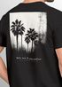 Herren T-Shirt Backprint Sommer-Shirt mit Palmen Rückendruck Vintage Grafik – Kurzarm Baumwollshirt im California Style Fashion Streetstyle Neverless®preview