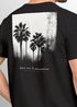 Herren T-Shirt Backprint Sommer-Shirt mit Palmen Rückendruck Vintage Grafik – Kurzarm Baumwollshirt im California Style Fashion Streetstyle Neverless®preview