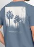 Herren T-Shirt Backprint Sommer-Shirt mit Palmen Rückendruck Vintage Grafik – Kurzarm Baumwollshirt im California Style Fashion Streetstyle Neverless®preview