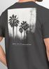 Herren T-Shirt Backprint Sommer-Shirt mit Palmen Rückendruck Vintage Grafik – Kurzarm Baumwollshirt im California Style Fashion Streetstyle Neverless®preview